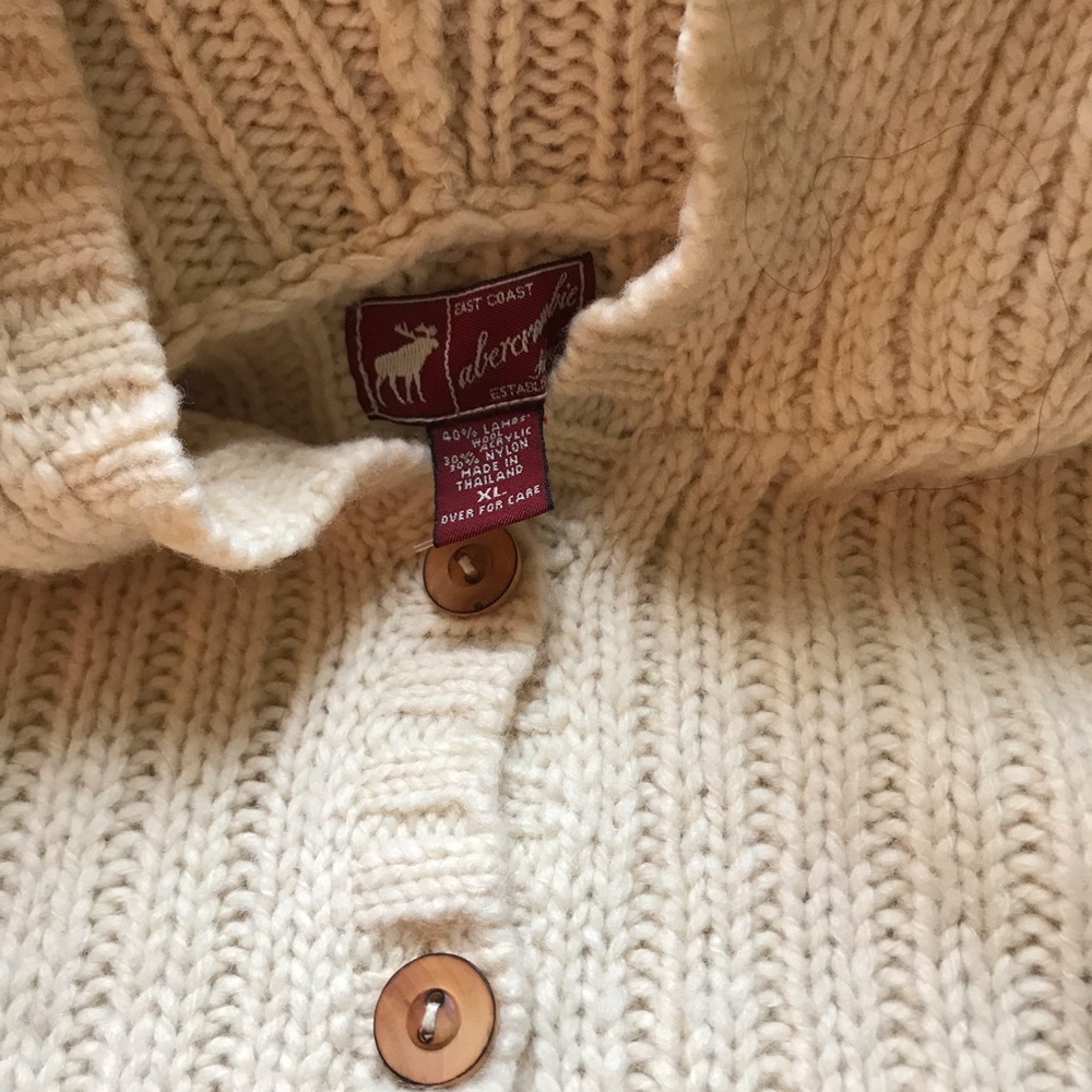 Abercrombie wool hooded sweater.